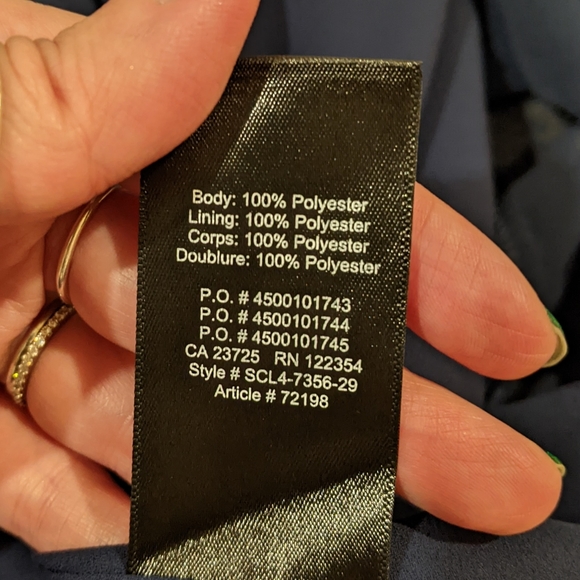 NWOT - XS - Aritzia - Wilfred - Greige Skirt - Navy Blue - Picture 10 of 13